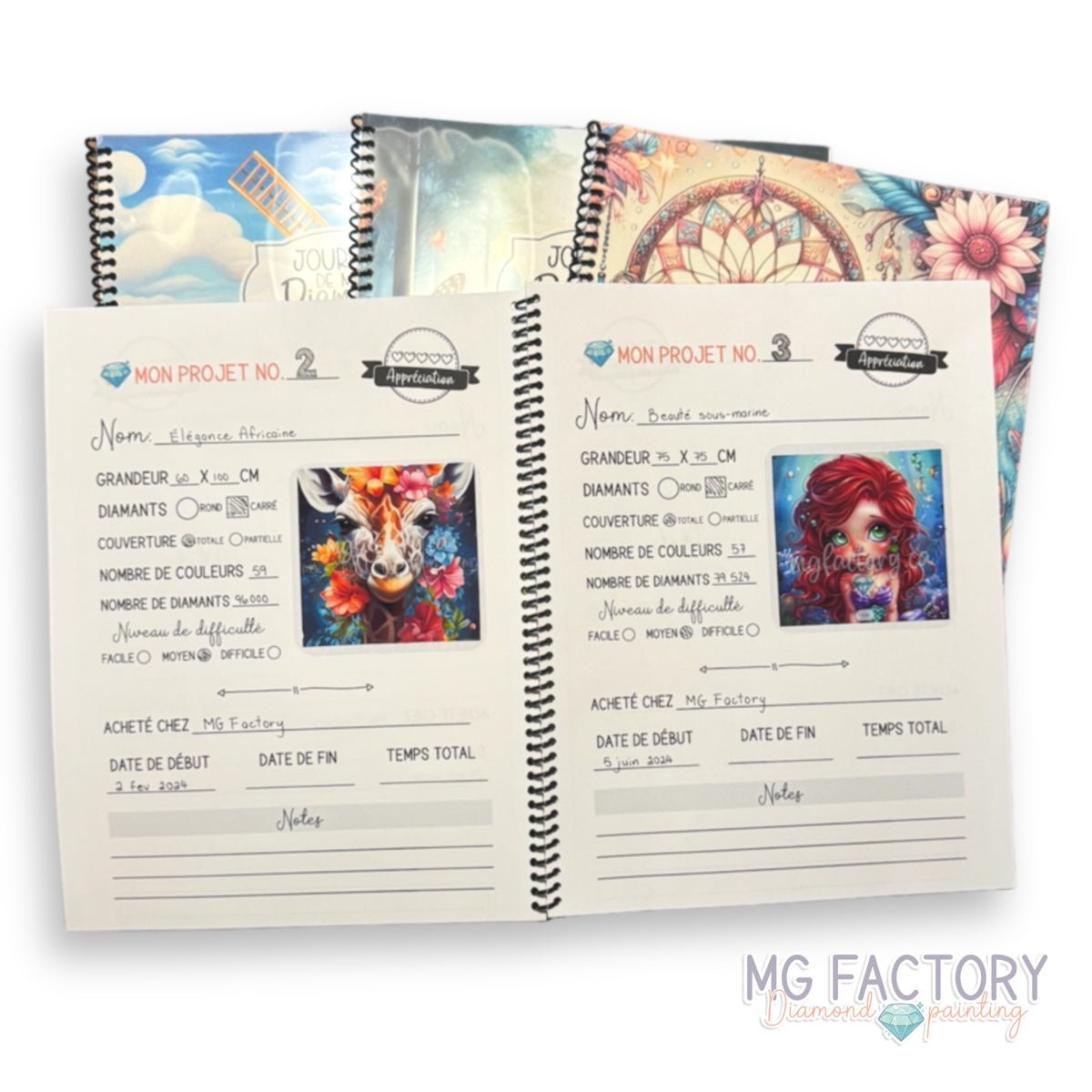 Journal de diamond painting - Les papillons - MG Factory