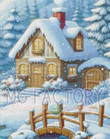 Toile Diamond Painting - Au coeur de l'hiver 55x70cm - MG Factory