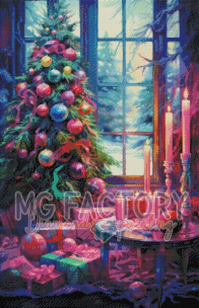 Toile Diamond Painting - Mon beau sapin 50x75cm - MG Factory