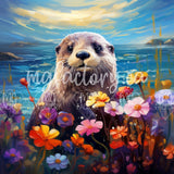 PRÉCOMMANDE Toile Diamond Painting MG-010 - La petite loutre 50x50cm - MG Factory