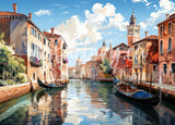 PRÉCOMMANDE Toile Diamond Painting MG-013 - Le canal de Venise 70x50cm - MG Factory