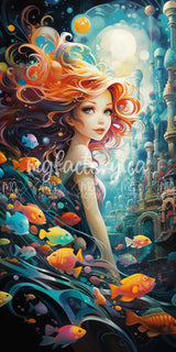 PRÉCOMMANDE Toile Diamond Painting MG-024 - La sirène 50x100cm - MG Factory