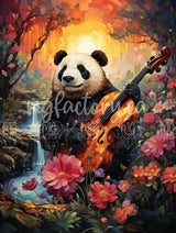 PRÉCOMMANDE Toile Diamond Painting MG-037 - Le panda musicien 60x80cm - MG Factory