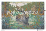 Toile Diamond Painting - Bain miroitant 90x60cm - MG Factory