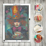 Toile Diamond Painting - Chapeau en folie 50x70cm - MG Factory