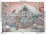 Toile Diamond Painting - Douceur hivernale 80x60cm - MG Factory