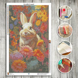 Toile Diamond Painting - Lapin enchanteur 55x90cm - MG Factory