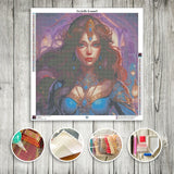 Toile Diamond Painting - Princesse des mille et une nuits 70x70cm - MG Factory